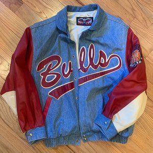 Jeff Hamilton Chicago Bulls Leather/Denim Jacket